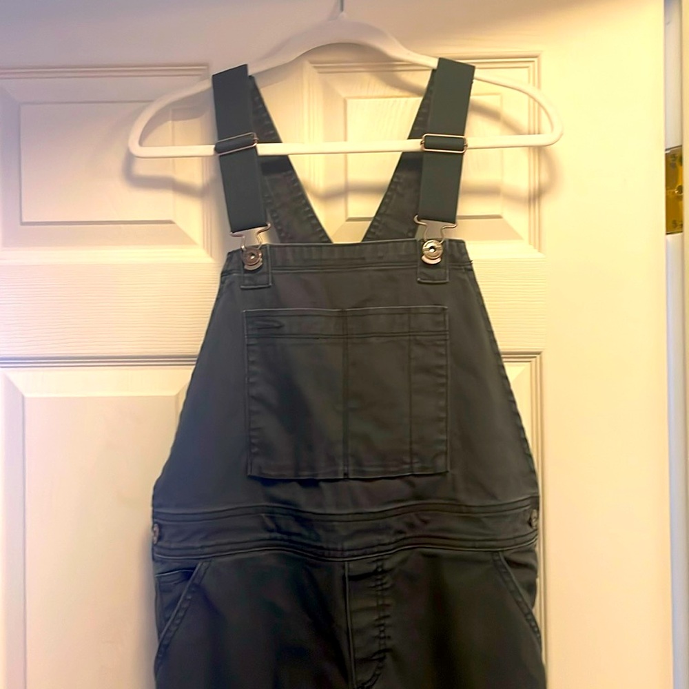 Overalls - womens M or L size 10 - REI Trailsmith canvas gray color lightly used
